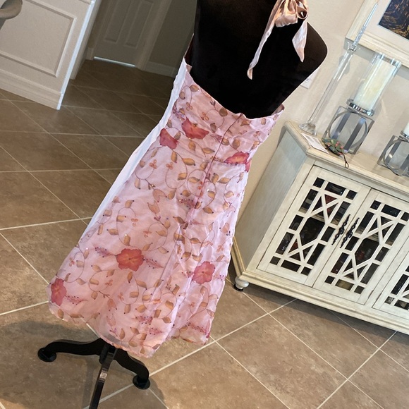 Lena Medoyeff halter dress, panels added on sides to make bigger fits like 8 - Picture 7 of 15